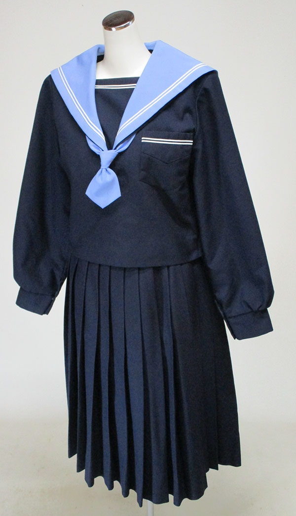 冬セーラー上下セット(襟カバー・ネクタイ付)